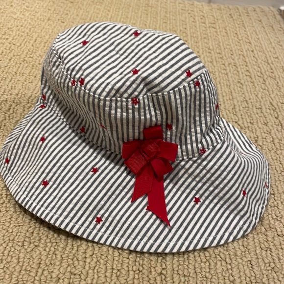 Janie and Jack seersucker hat - Picture 1 of 4